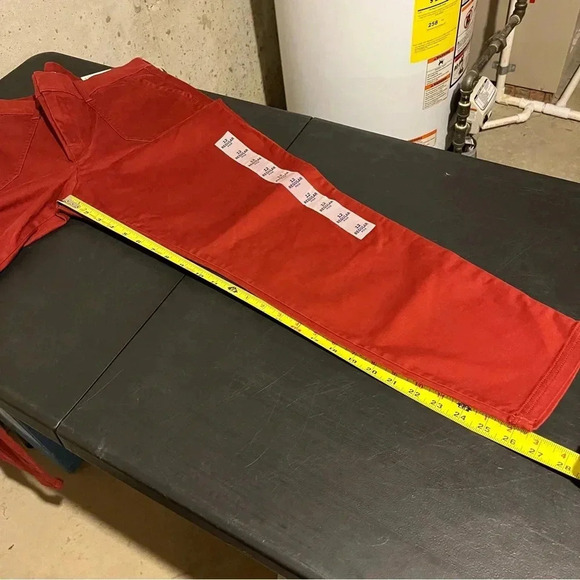 NWT Old Navy Women's Pixie Ankle Length Chino Pants Sz 12 Fall Orange - Picture 10 of 10